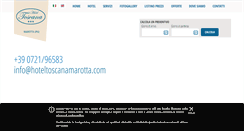 Desktop Screenshot of hoteltoscanamarotta.com