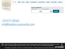 Tablet Screenshot of hoteltoscanamarotta.com